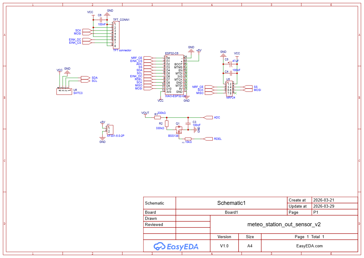 Схема внешнего датчика